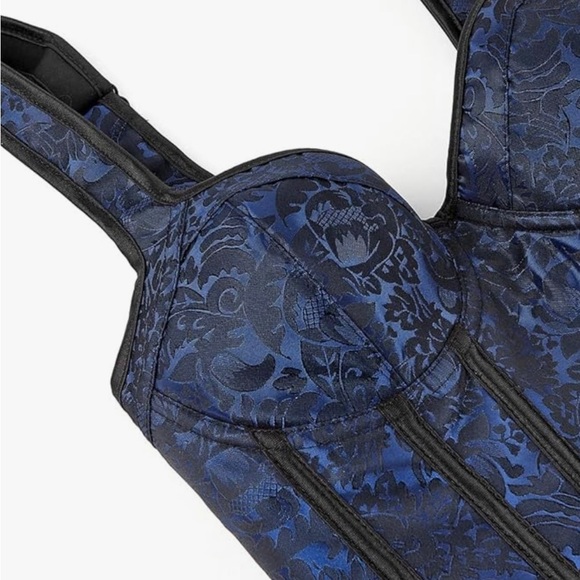 Women's Gothic Corset / Halter / Bustier with shoulder straps - Picture 4 of 7